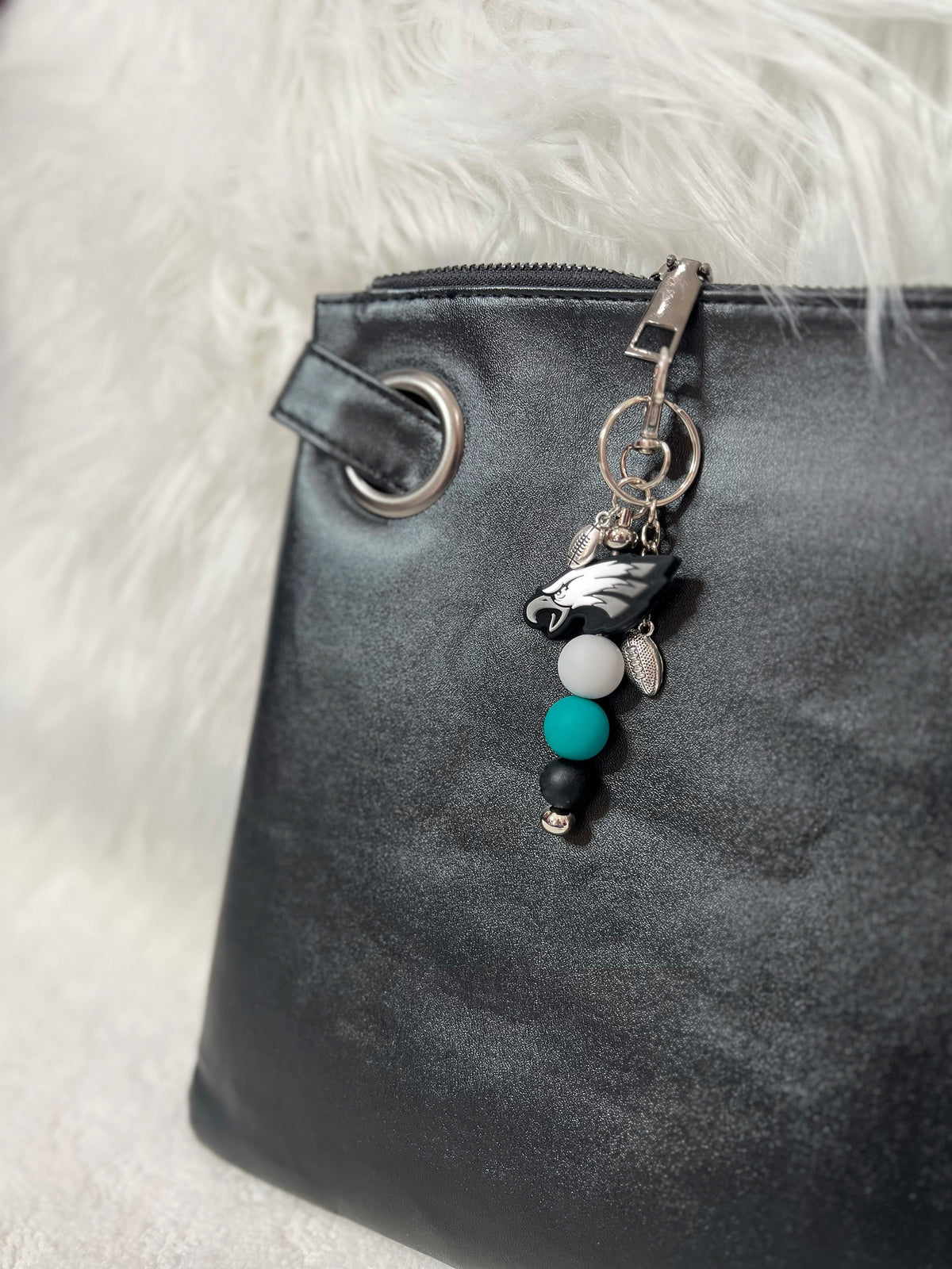 Purse or Bookbag charm for Eagles football fan