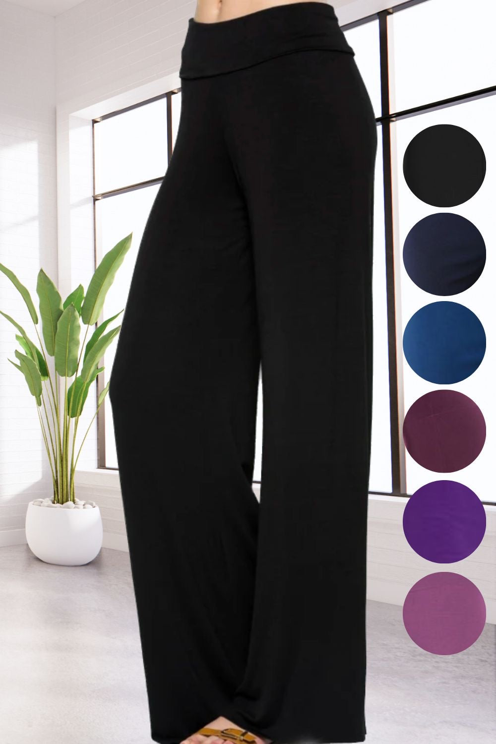 Women's plus size dressy palazzo pants sale