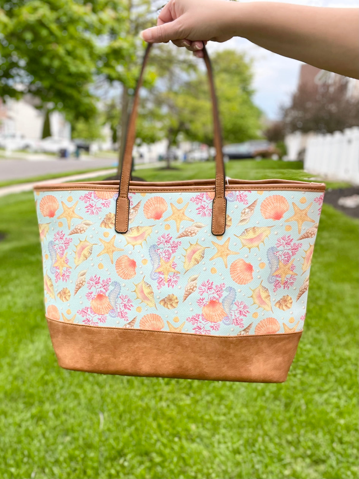 By the Sea Tote & Zipper Wallet Set