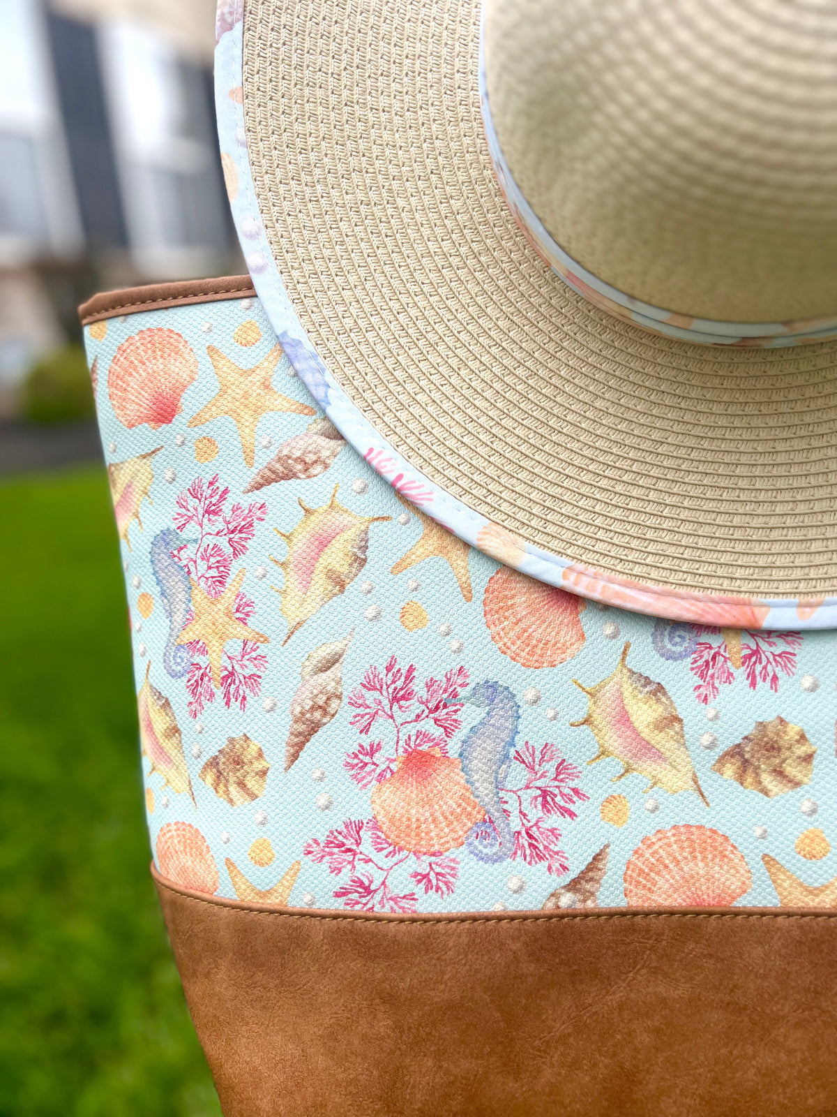 By the Sea Tote & Zipper Wallet Set