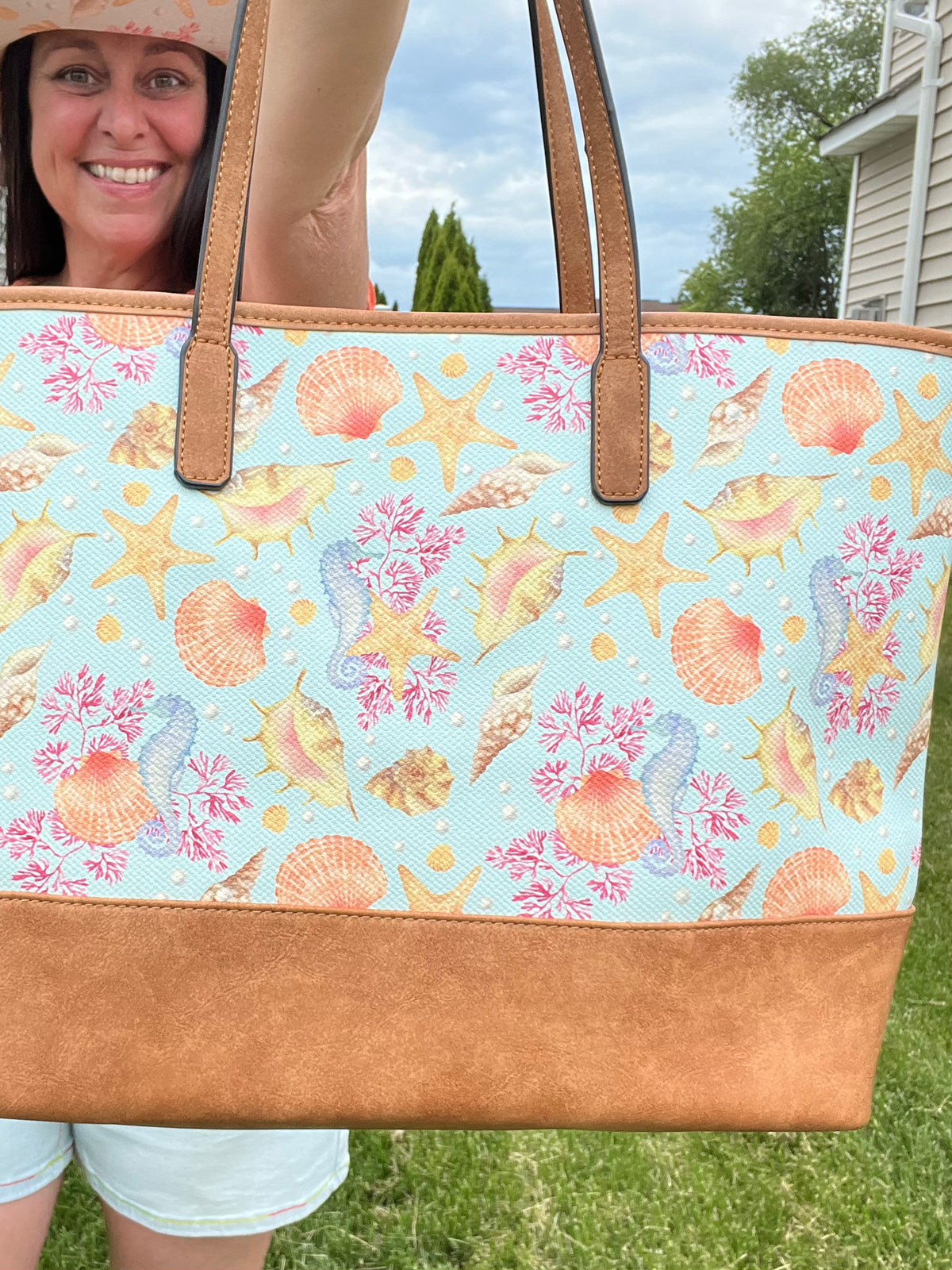 By the Sea Tote & Zipper Wallet Set