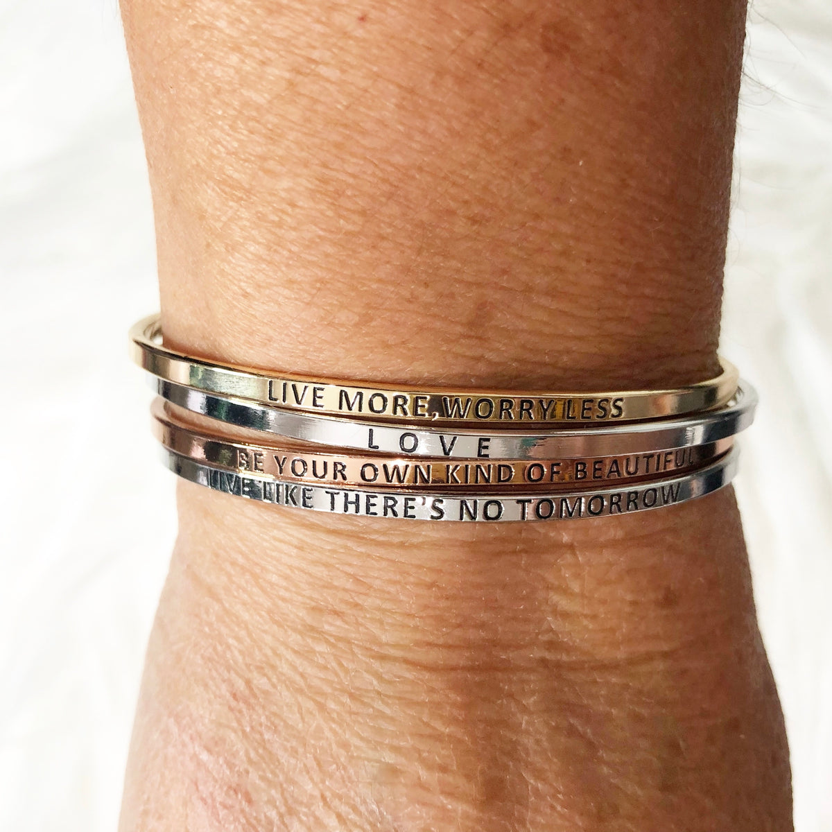 Love Bangle Hook Message Bracelet