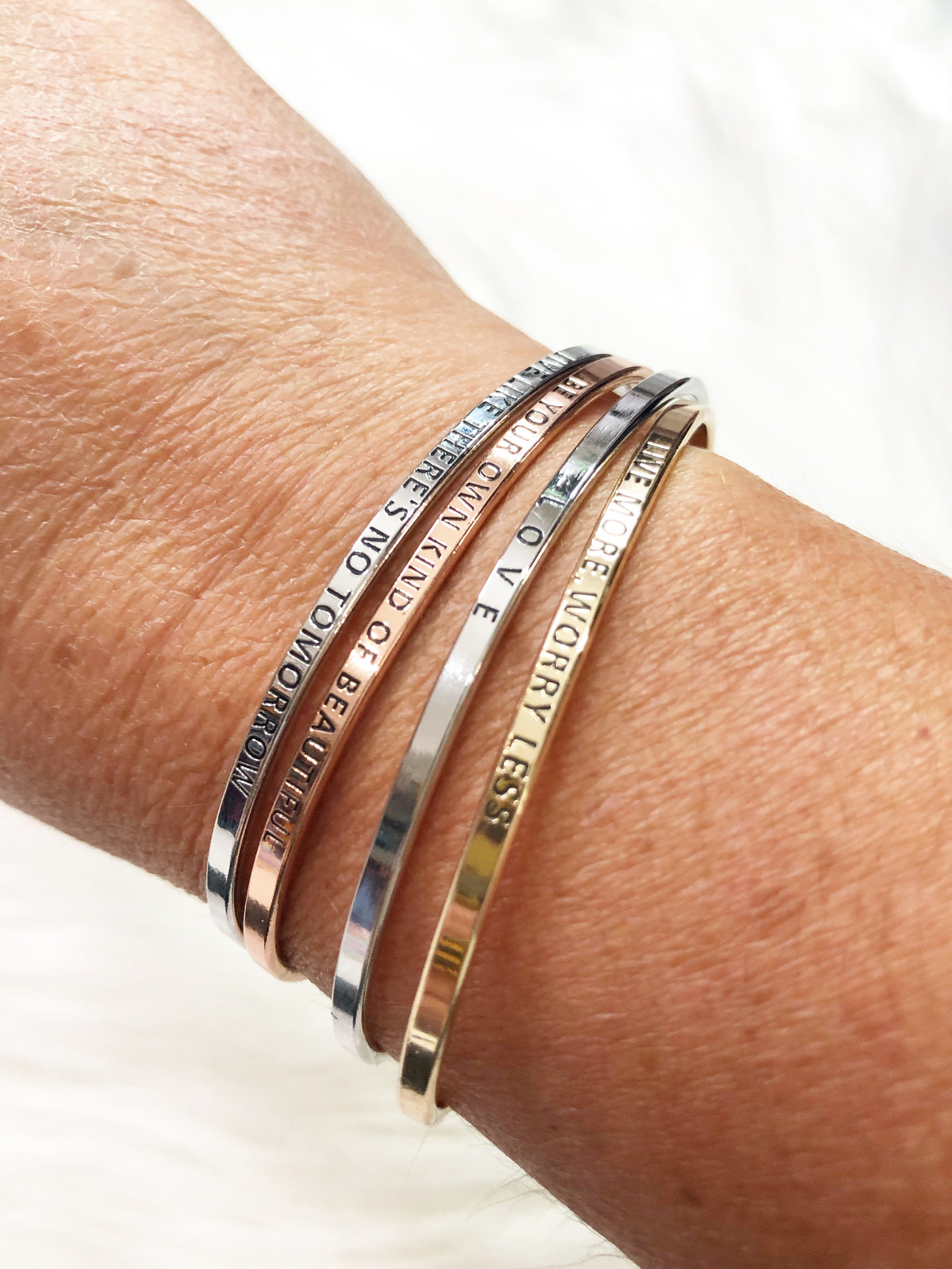 Love Bangle Hook Message Bracelet