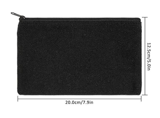 Canvas Zippered Pouch: Custom Design