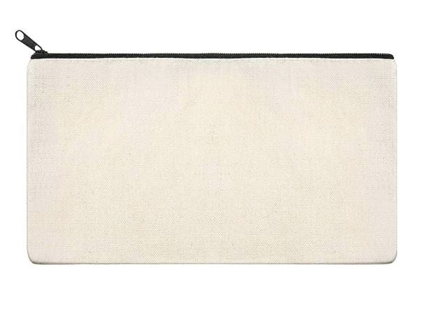 Canvas Zippered Pouch: Custom Design