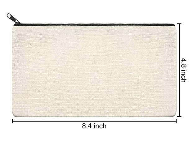 Canvas Zippered Pouch: Custom Design