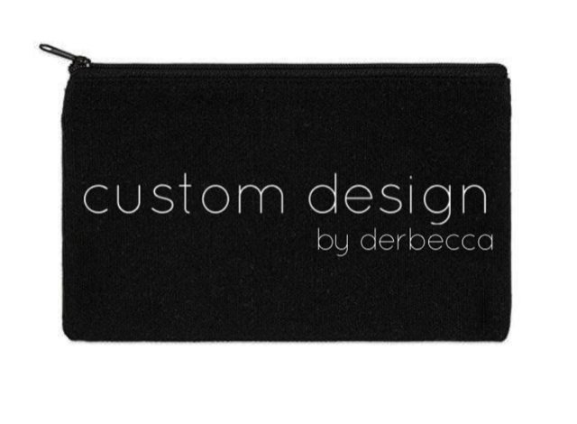 Canvas Zippered Pouch: Custom Design