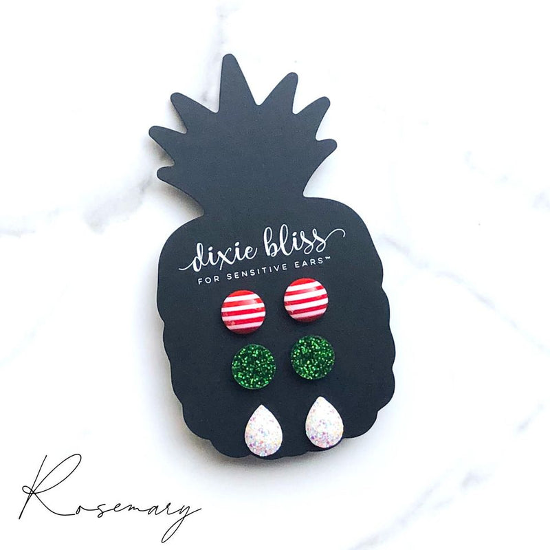 hypoallergenic dixie bliss christmas earrings holiday