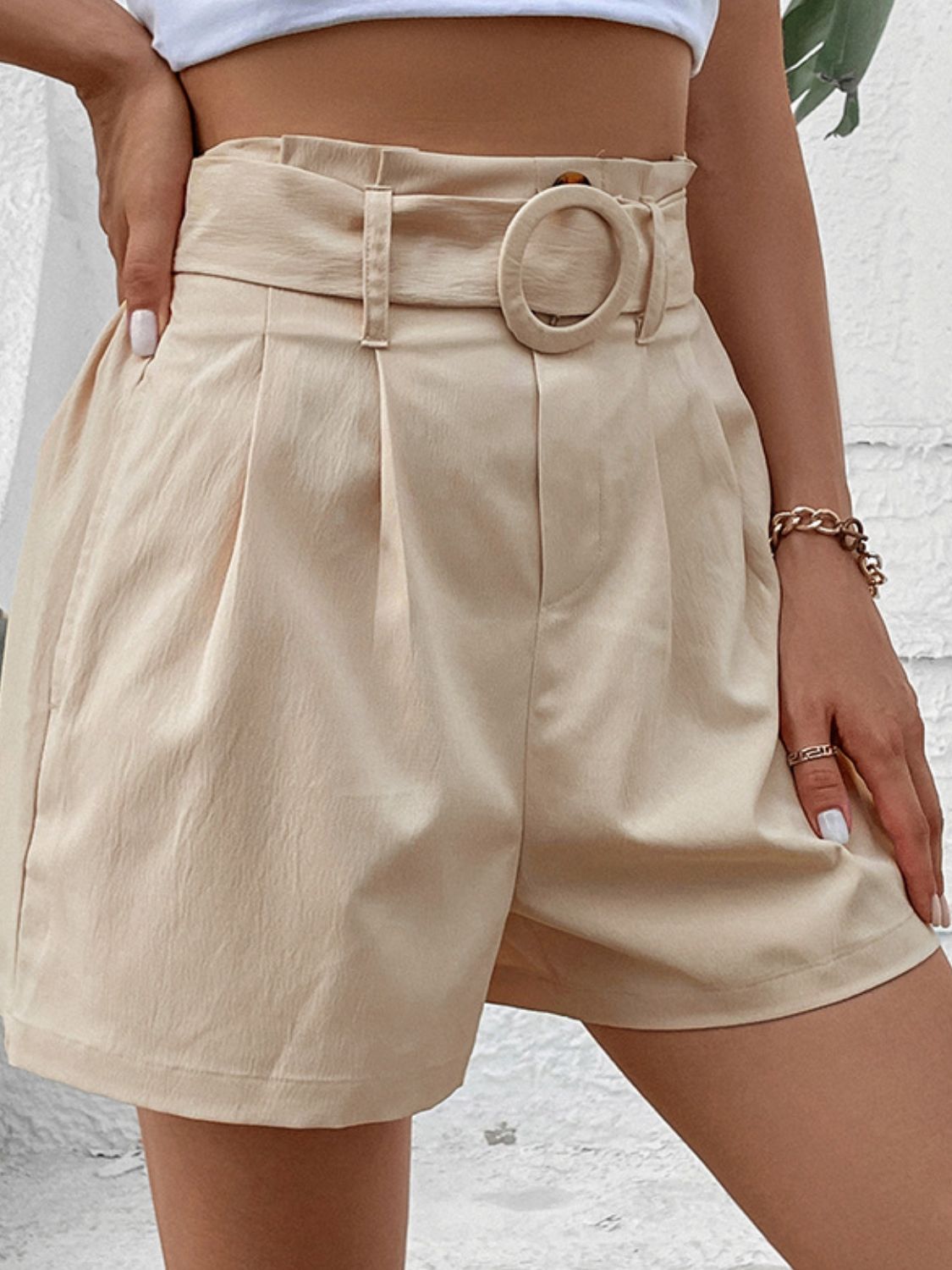 Buenos Aires Belted Shorts with Pockets