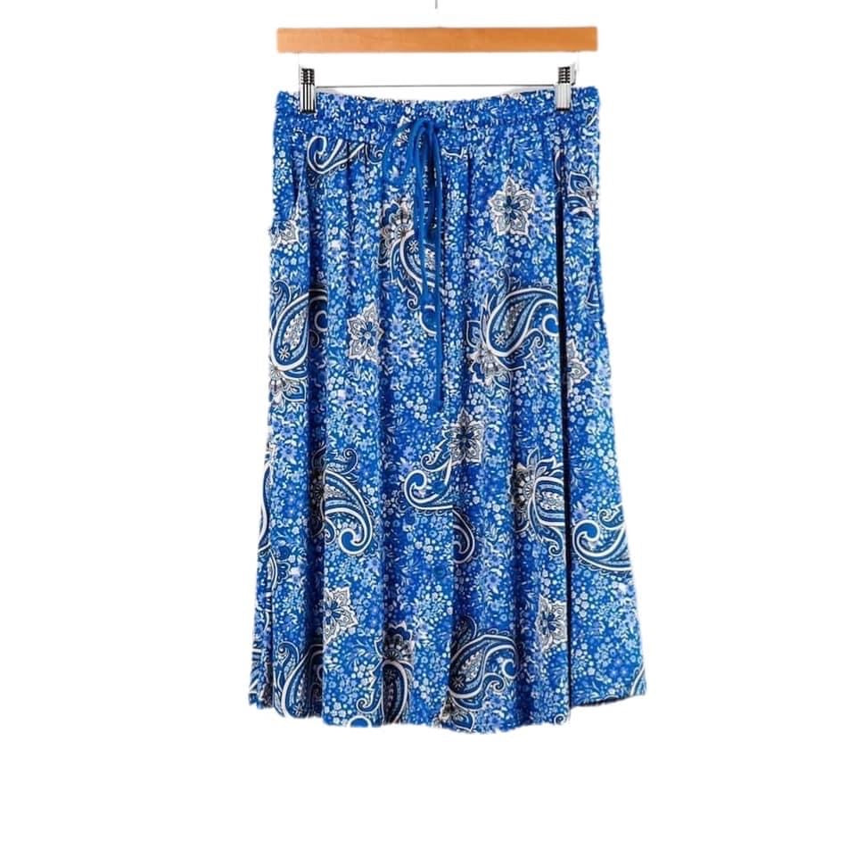 Marsha Skirt 2XL Blue Paisley