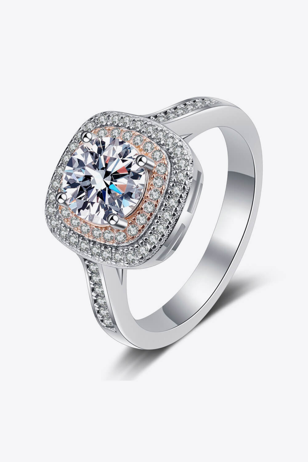 Need You Now Moissanite Geometric Ring