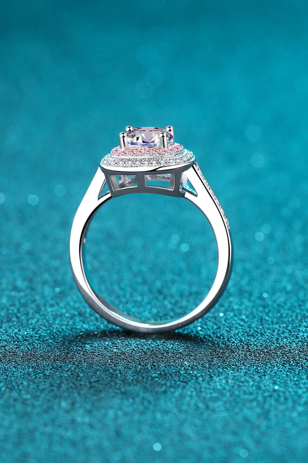 Need You Now Moissanite Geometric Ring