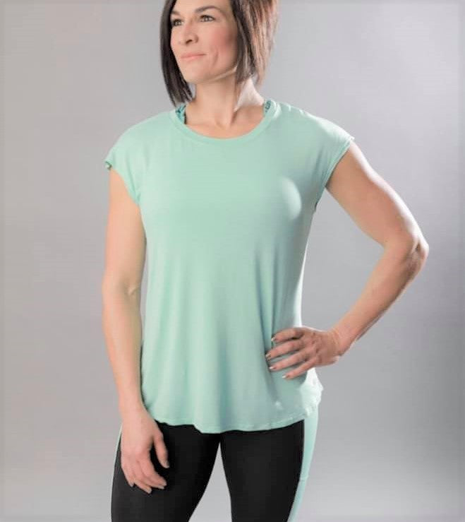 Tenacious Relaxed Workout Tee Large Mint