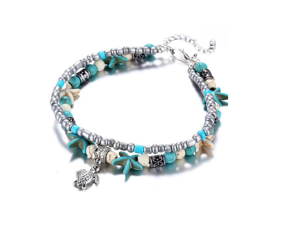Starfish Turtle Anklet