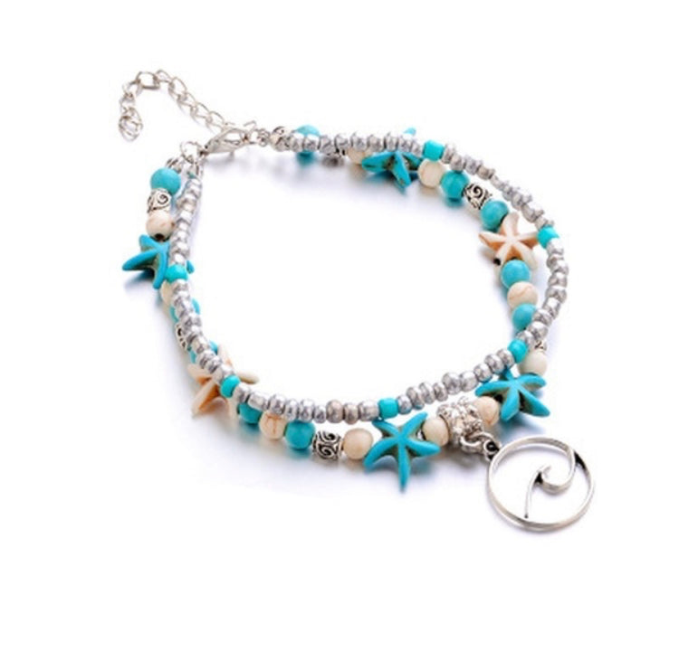 Starfish Wave Anklet