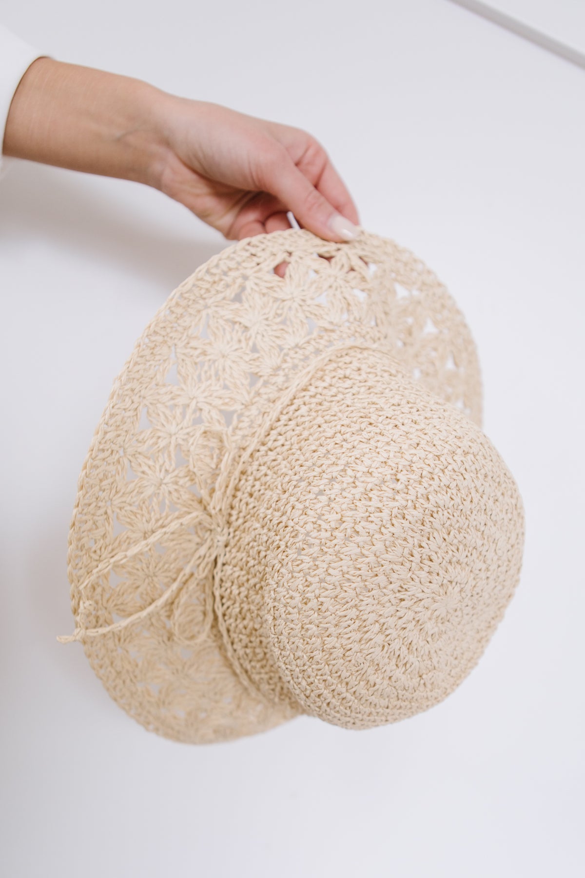 LAST ONE Braided Bow Straw Hat