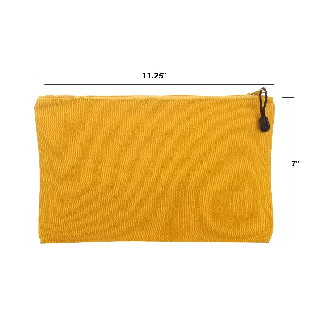 Canvas Zippered Pouch: Custom Design