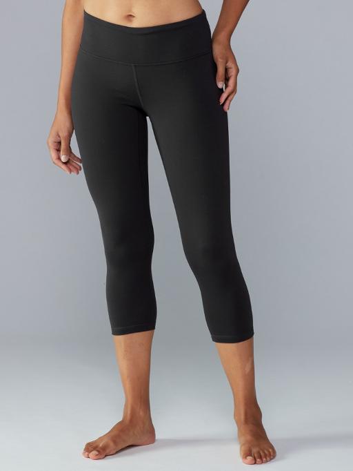 Womens, Juniors, Misses Solid Capri Leggings with Buttery Soft Yoga-Style Waistband. Sizing:  One Size OS 0-10 Tall & Curvy TC 12-18 PLUS 18-28 available in 4 colors: Black, Charcoal Grey Gray, Brown Coffee, White