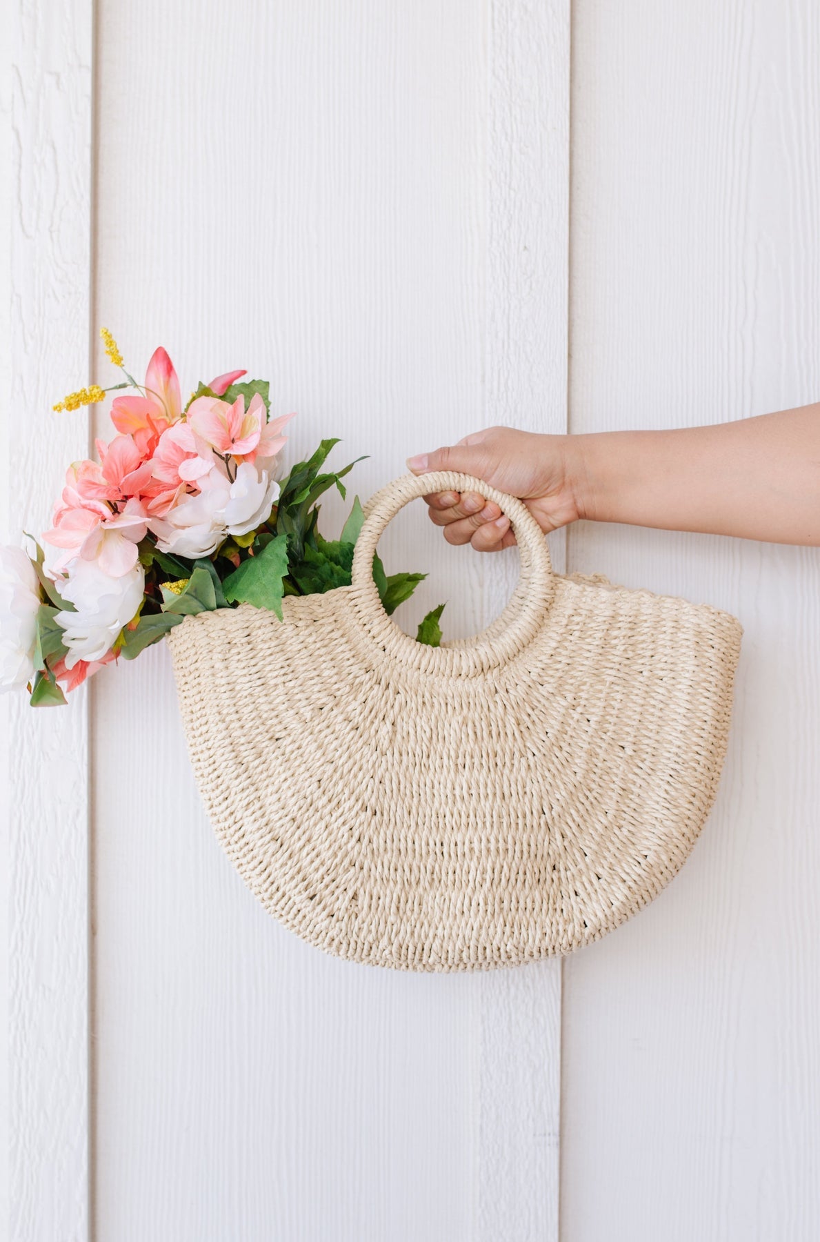 LAST ONE Coastal Cutie Straw Bag