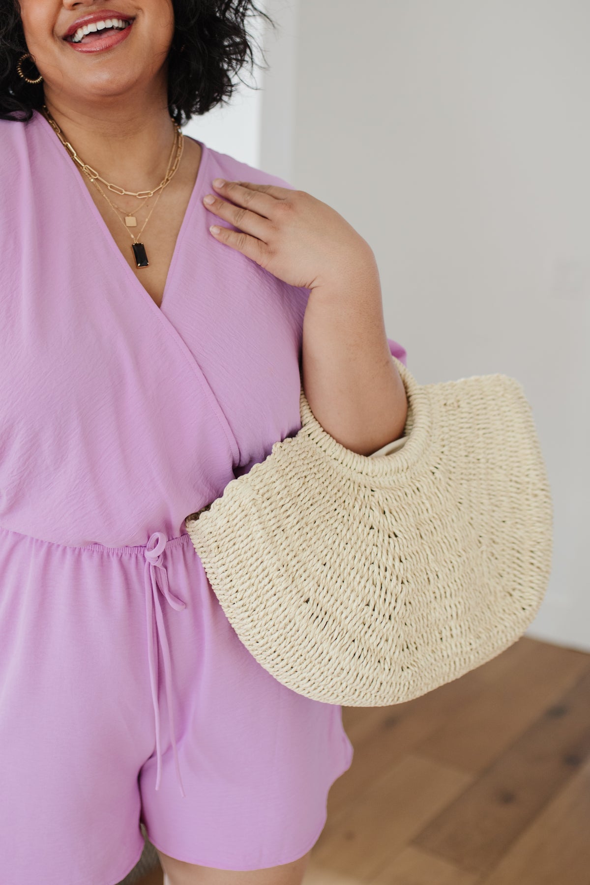 LAST ONE Coastal Cutie Straw Bag
