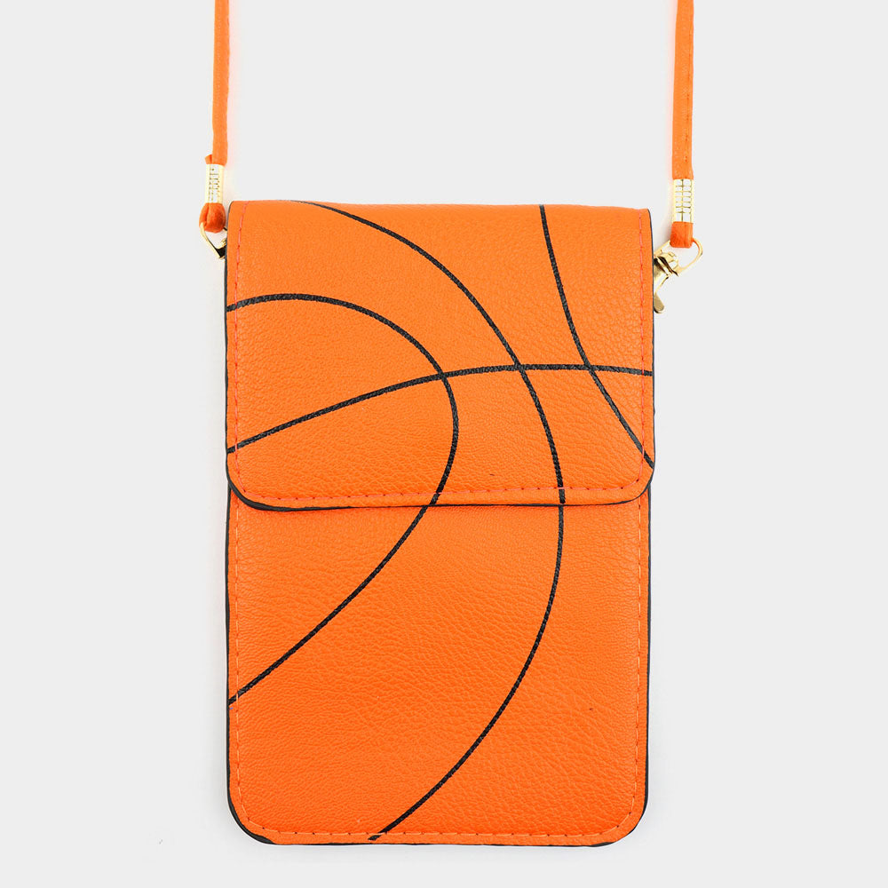 Basketball Crossbody Phone Holder Touchscreen Panel