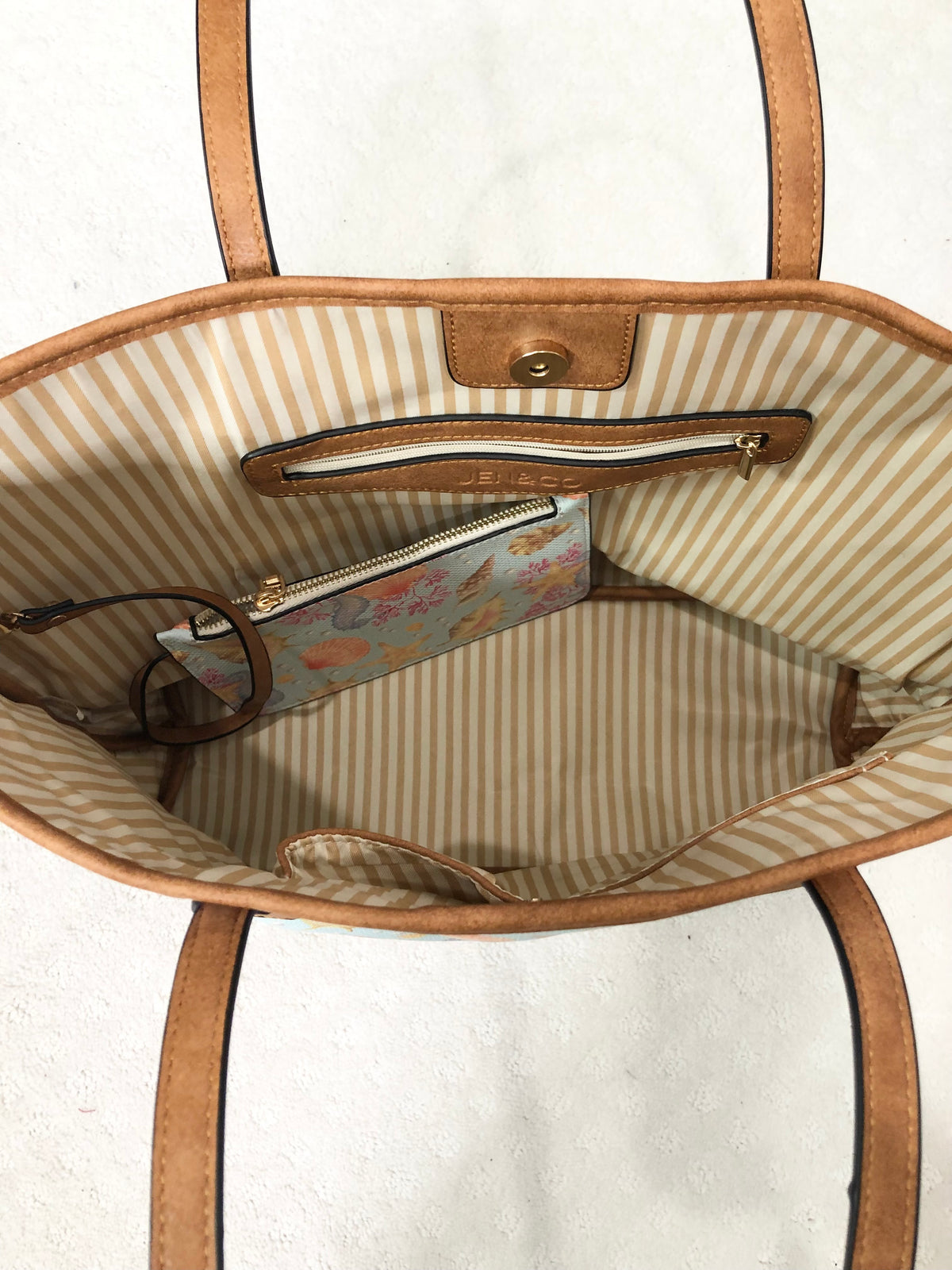 By the Sea Tote & Zipper Wallet Set