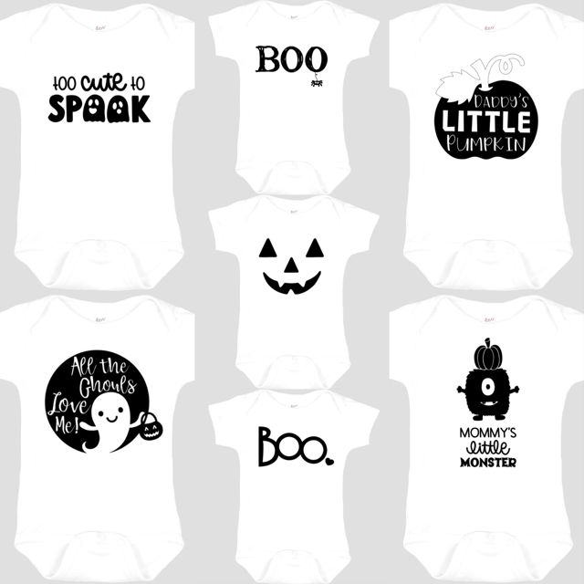 baby halloween mommy&#039;s little monster onesie