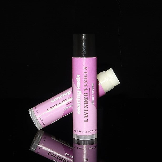 balm, lip balm, chap stick, vanilla, lavender, lips, cracked lips, dry lips, natural