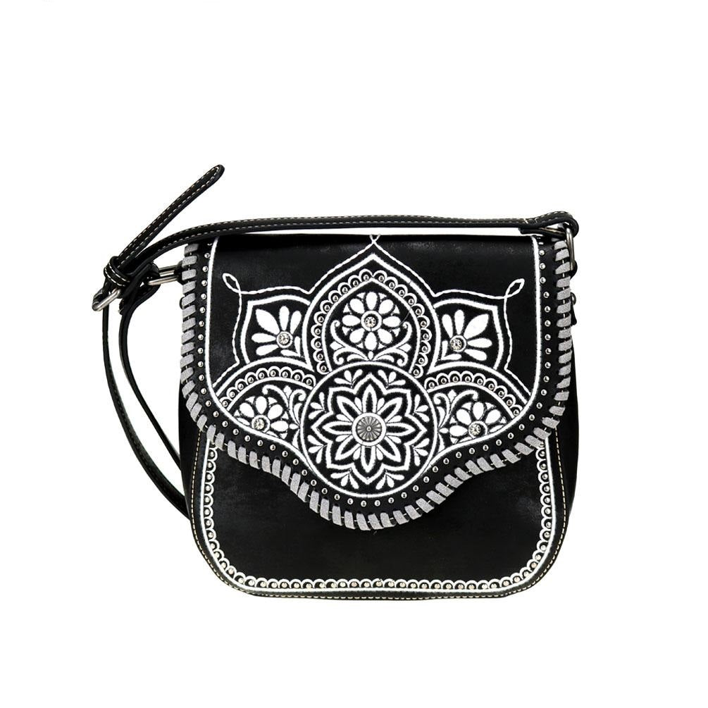 Embroidered Tribal Floral Aztec Crossbody