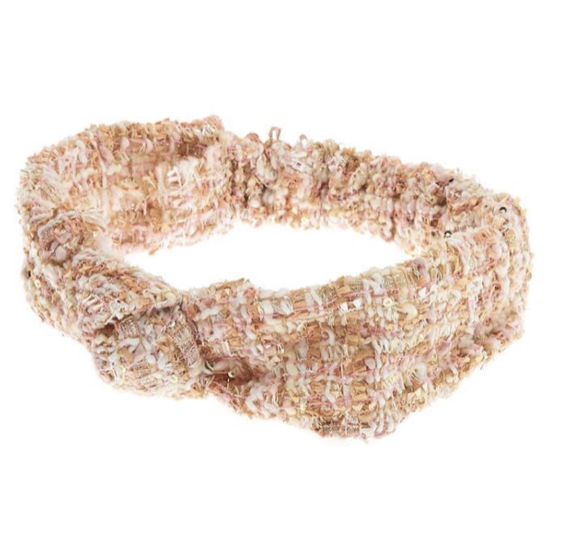 Tweed Knotted Headband Wrap