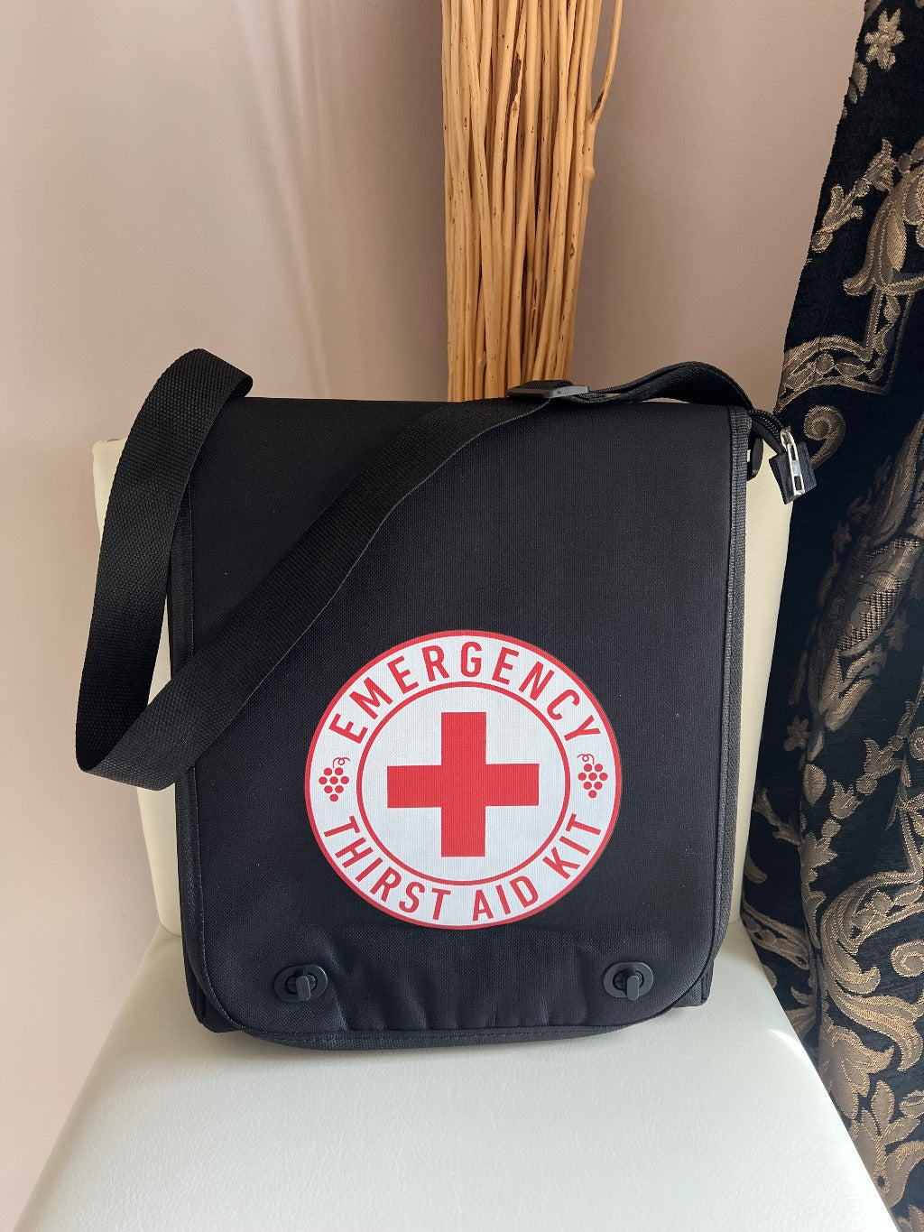 Emergency WINE-1-1 Insulated Messenger Bag