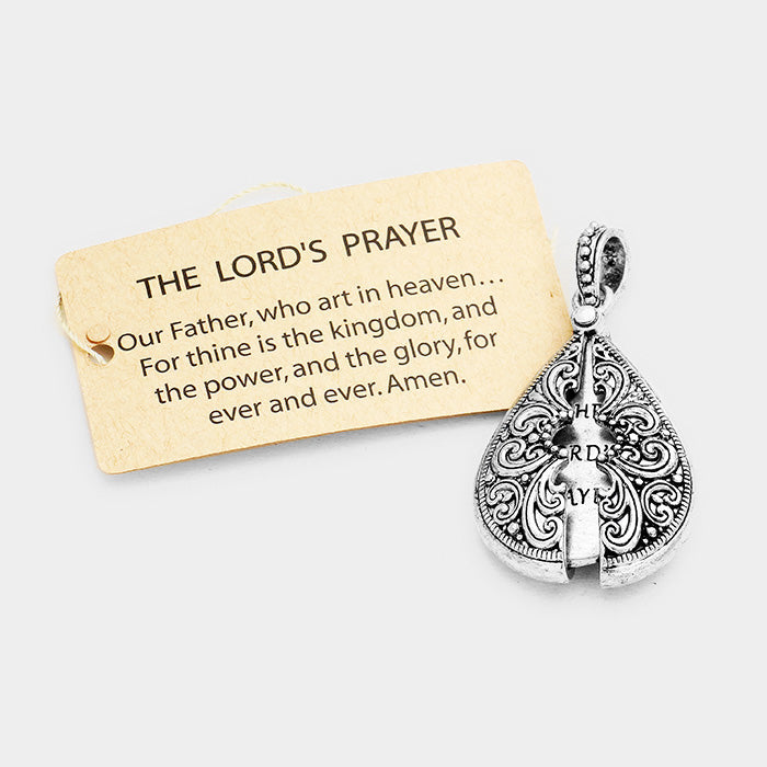 Lord's Prayer Locket Pendant