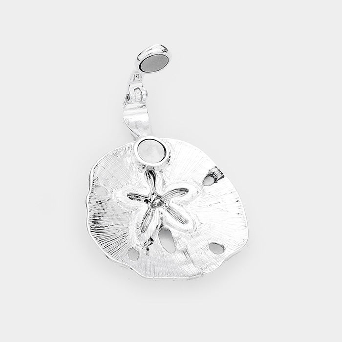 Sand Dollar Pendant & Earring Set