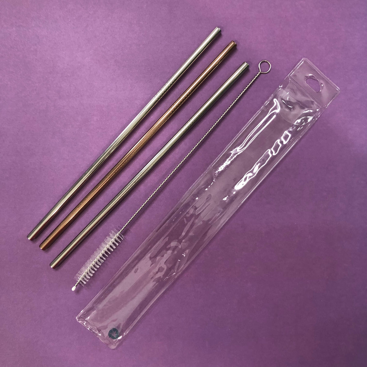 Do Your Part Reusable Straw & Brush Set Stainless Steel