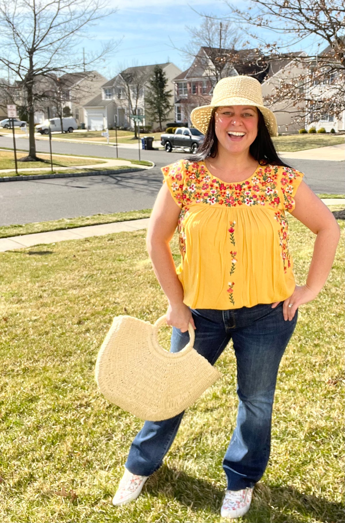 LAST ONE Coastal Cutie Straw Bag
