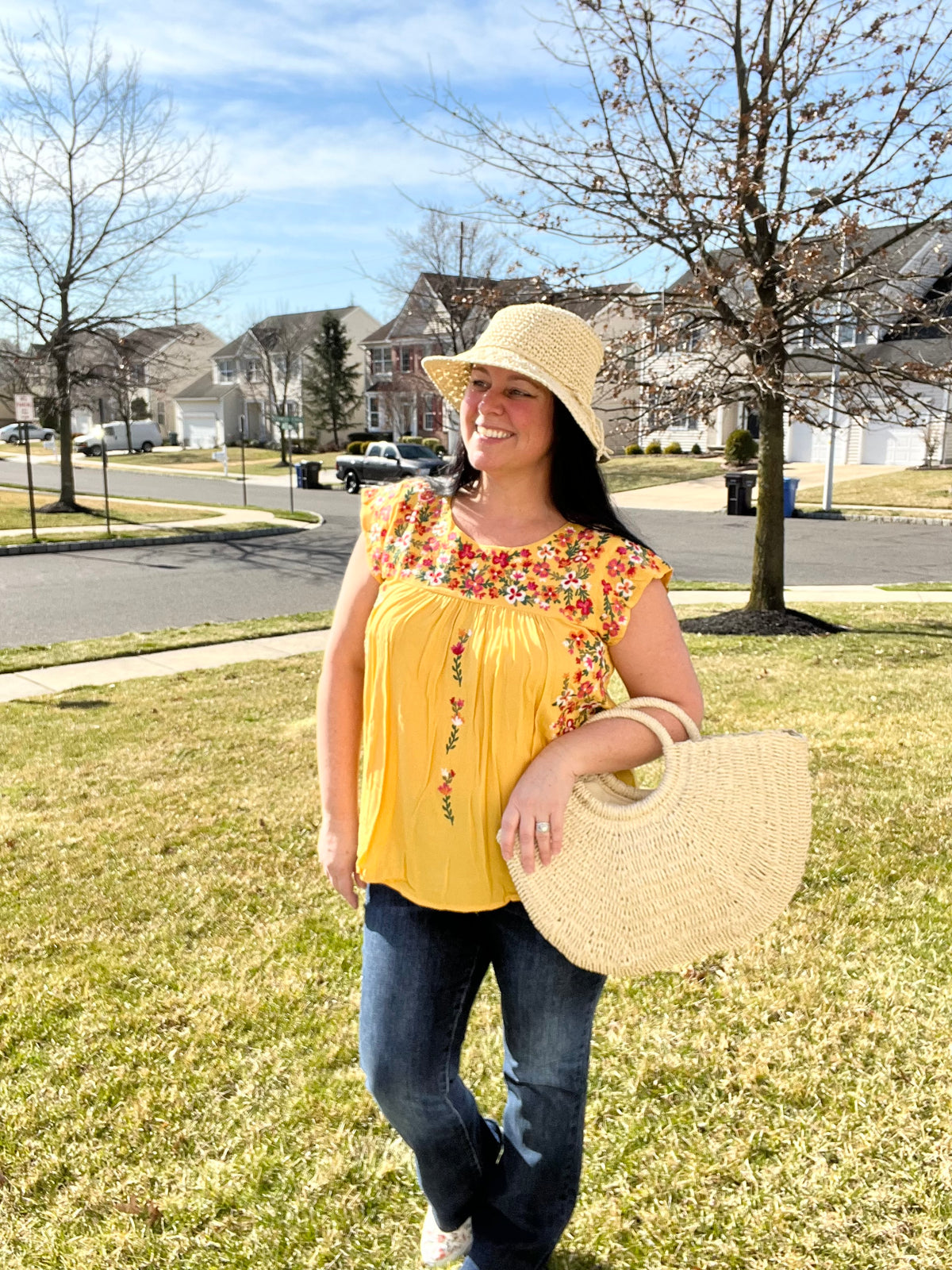 LAST ONE Coastal Cutie Straw Bag