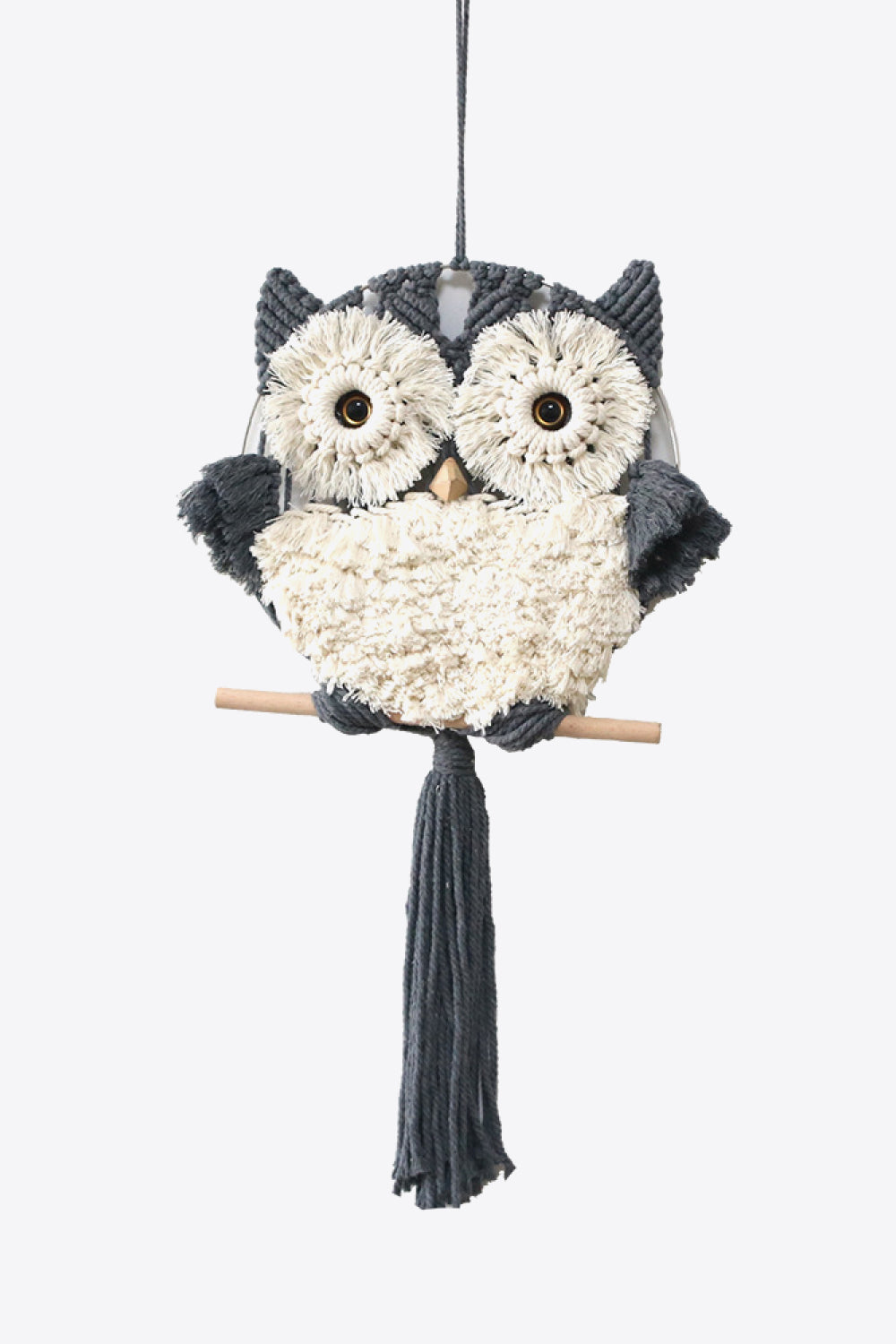 Hand-Woven Tassel Owl Macrame Wall Hanging | 2 Colors |