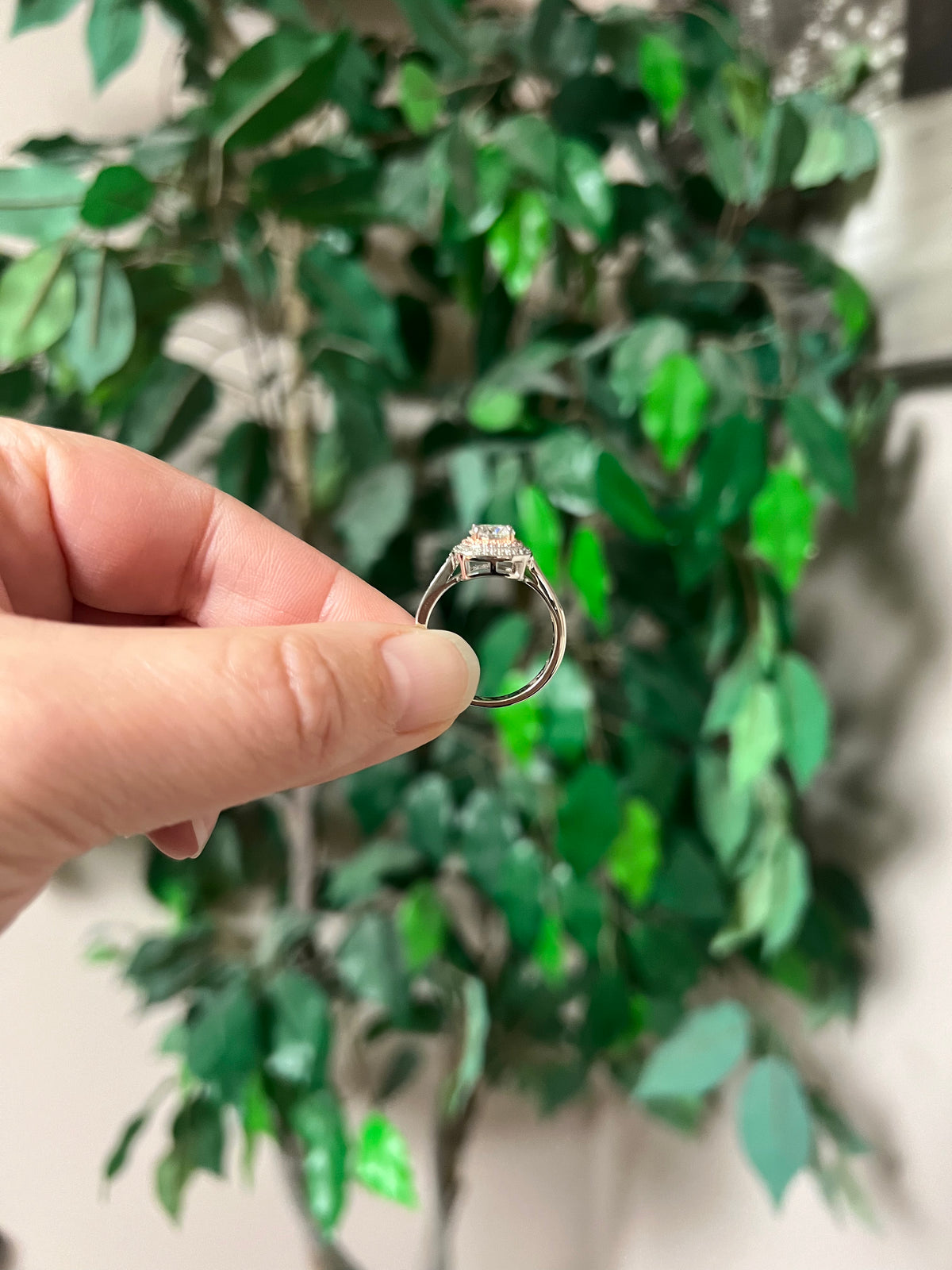 Need You Now Moissanite Geometric Ring