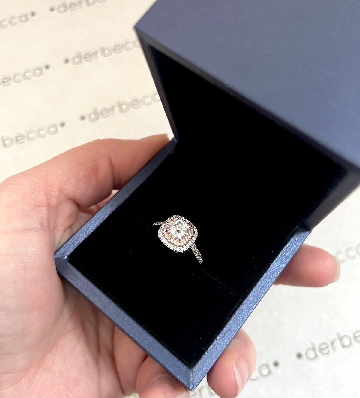 Need You Now Moissanite Geometric Ring