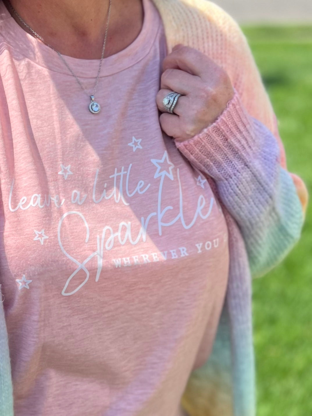 Leave a Little Sparkle Graphic Tee | 6 colors |
