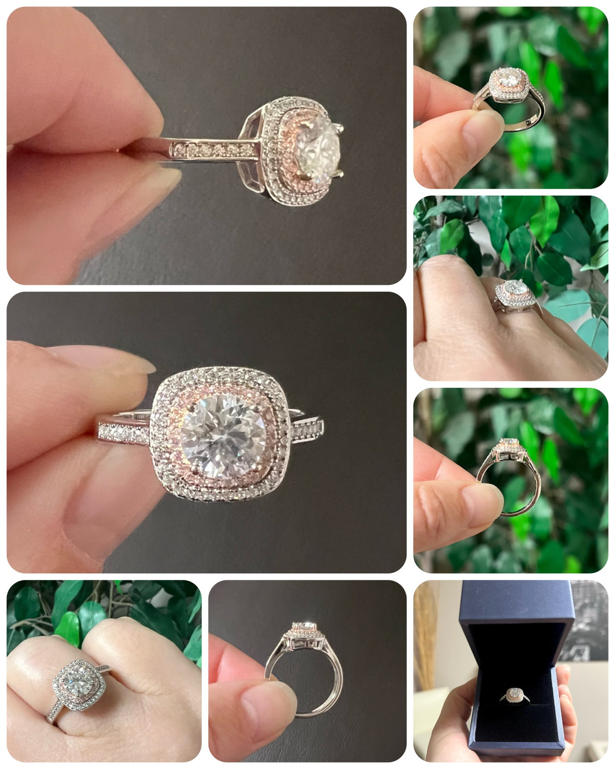 Need You Now Moissanite Geometric Ring
