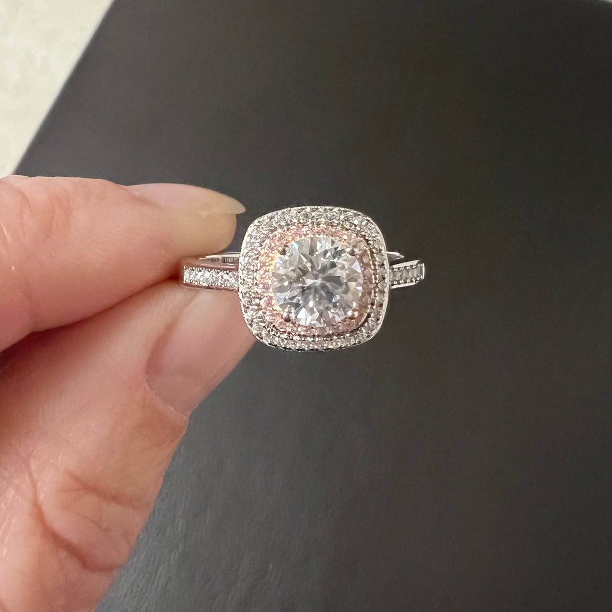 Need You Now Moissanite Geometric Ring