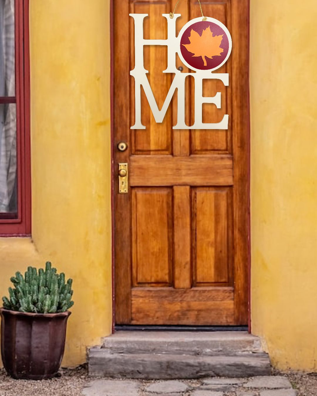 Interchangeable Wooden Home Sign Interior or Exterior Door Decor Door Hanger - One sign that you can display all year long. Choose your wood base and your favorite interchangeable medallions and simply swap out the medallions as the holidays and seasons come and go.