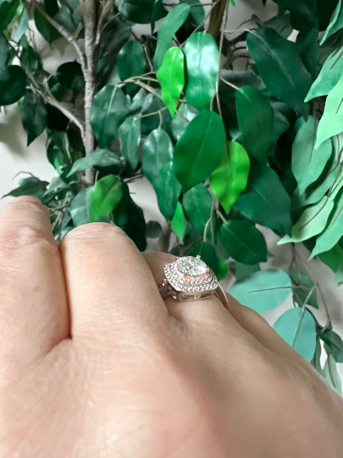 Need You Now Moissanite Geometric Ring