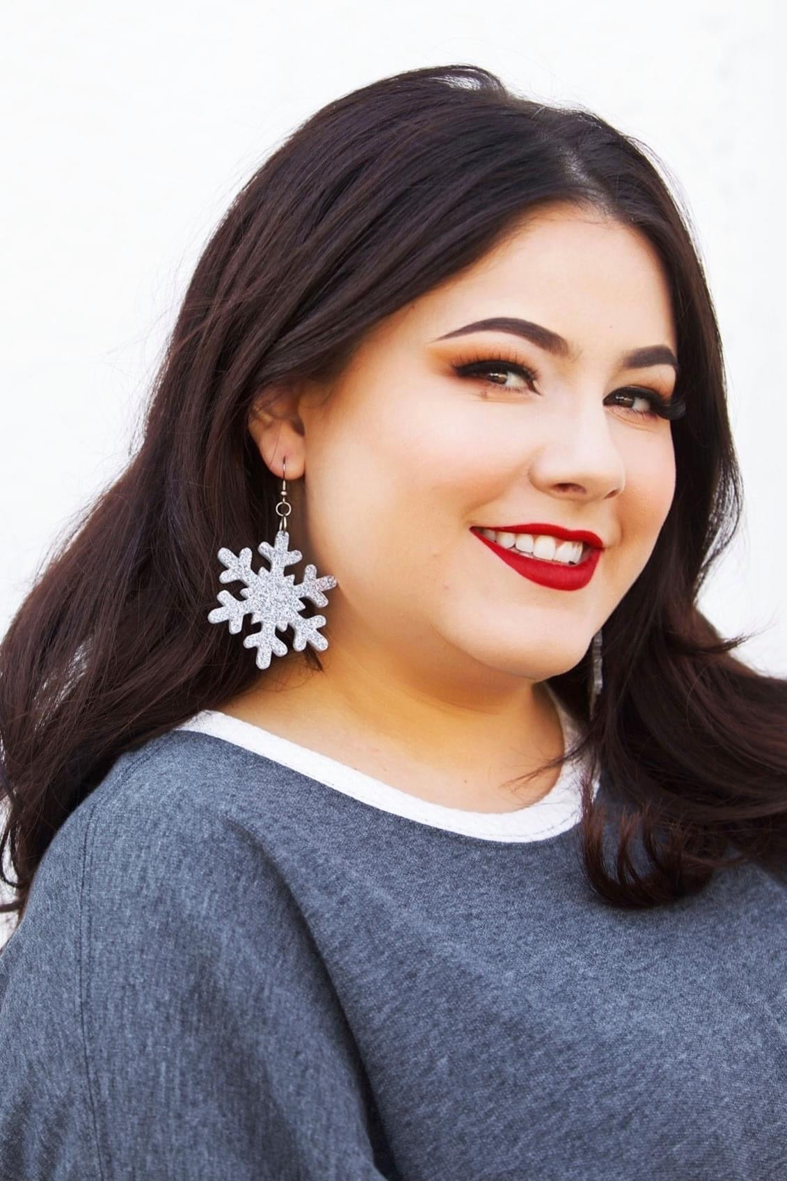 Dixie Bliss Earrings: Holiday Snowflake Dangles