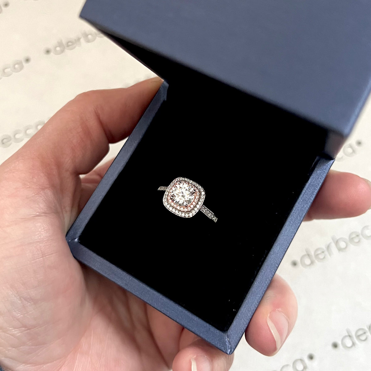 Need You Now Moissanite Geometric Ring