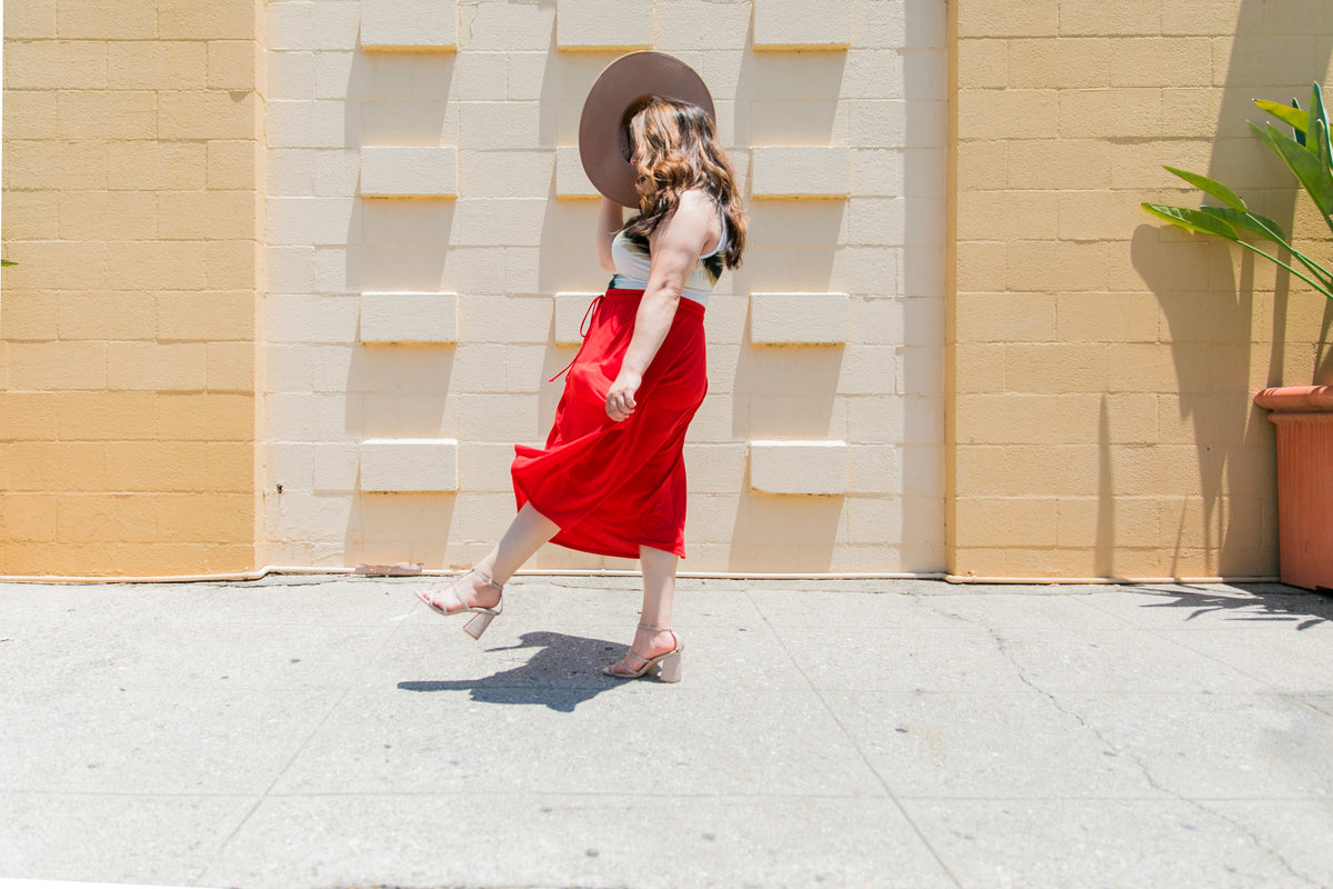 Marsha Skirt 2XL Red