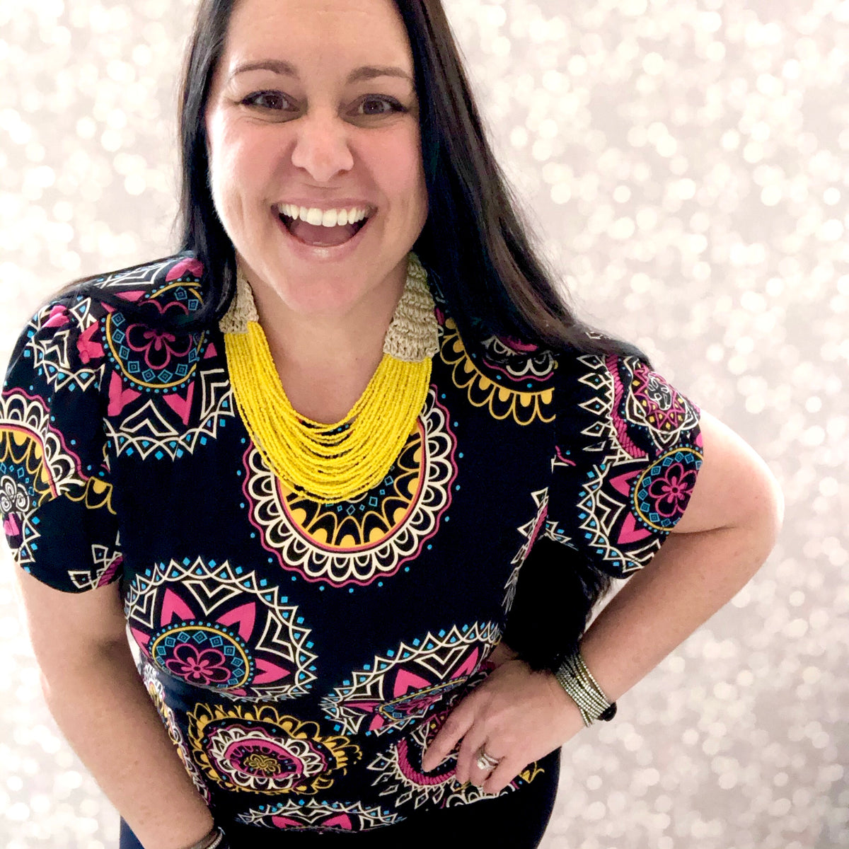 Bead Necklace & Earring Set |4 colors|