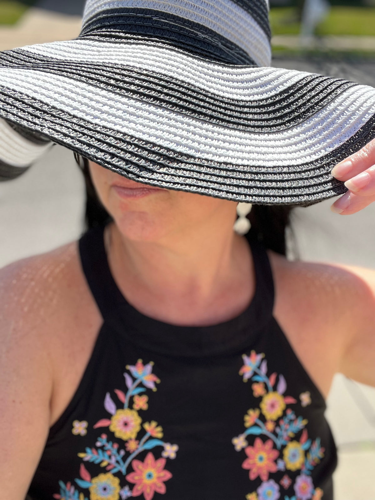 Striped Beach Hat |2 colors|
