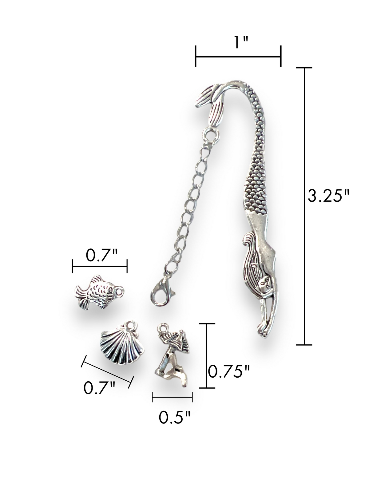 Interchangeable Bookmark Charm Set | Mermaid